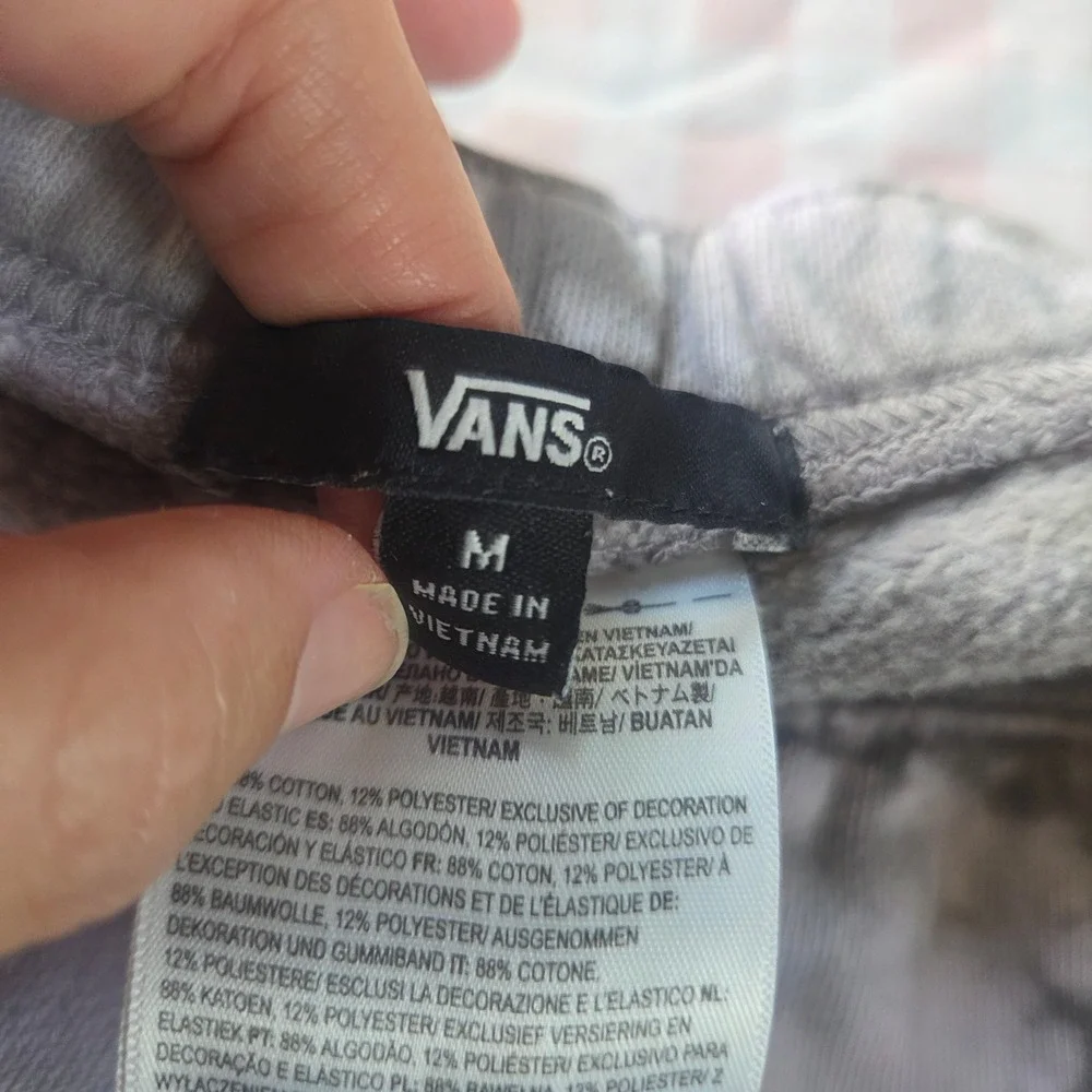 Vans Girls Jogger Sweatpants Bundle Purple Tie Dye White Floral Logo Small Med